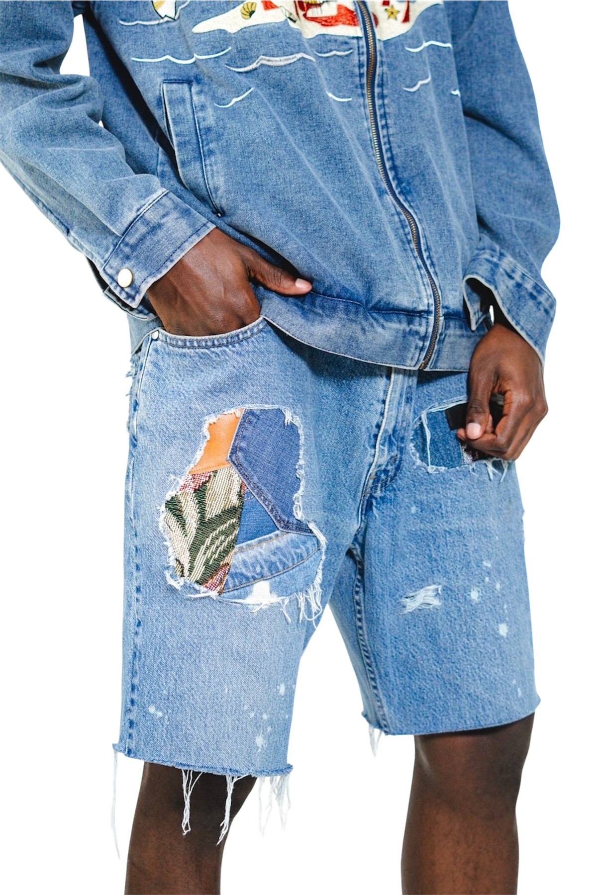 Pathwork Jorts Patchwrk Denim Jorts